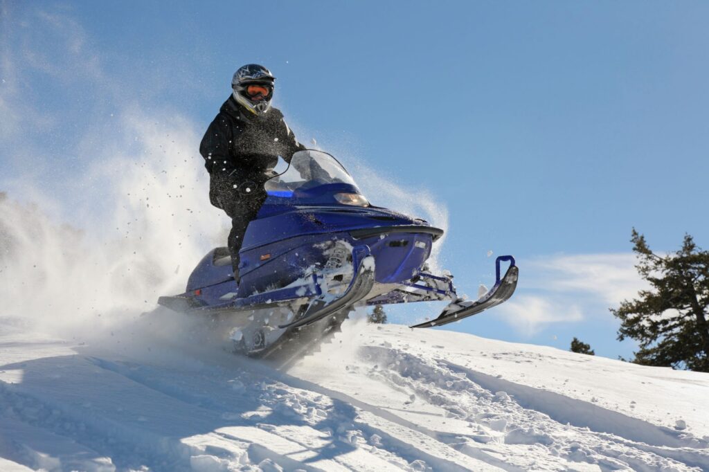 Snowmobile as one of the Winter Activities in the Brainerd Lakes Area