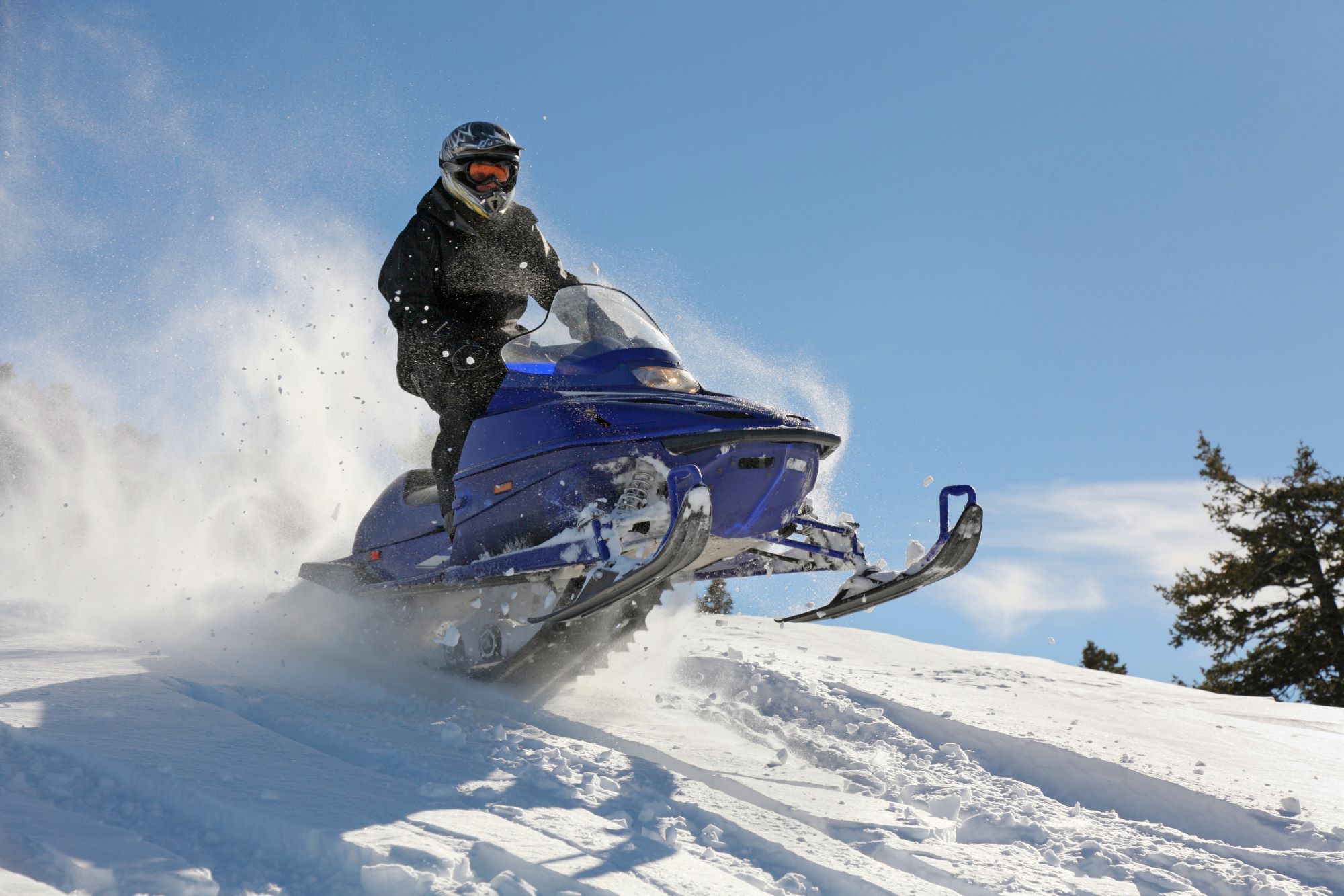 Snowmobile as one of the Winter Activities in the Brainerd Lakes Area