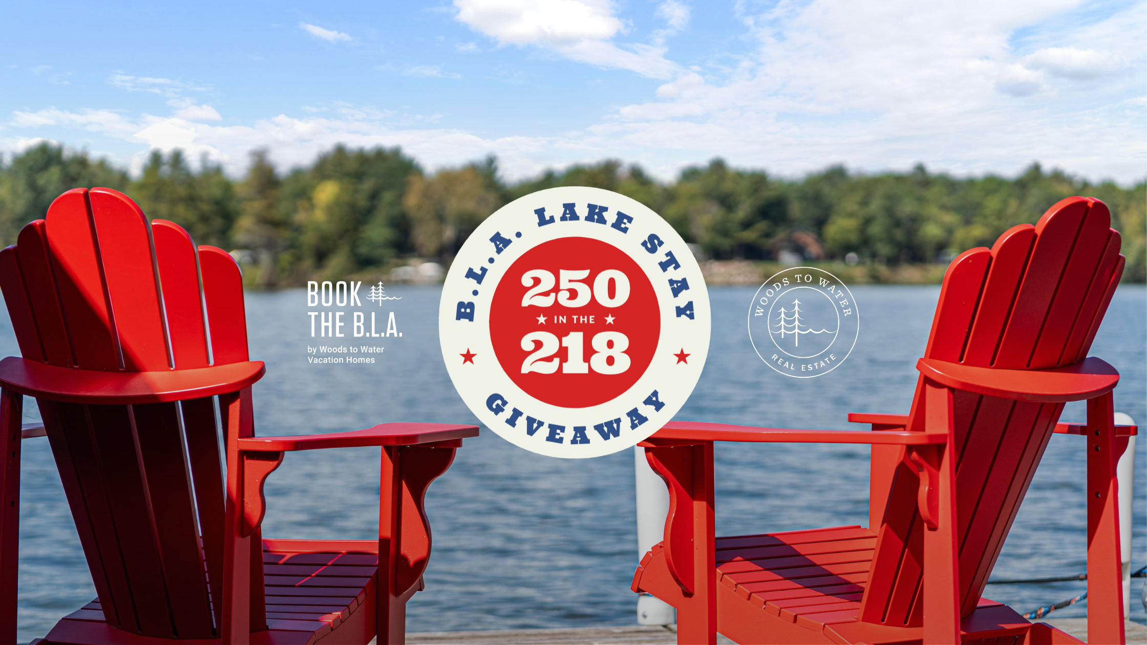 Lake Stay Giveaway - 250 in the 218